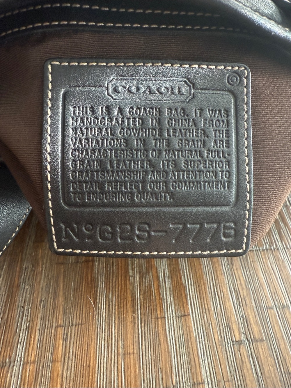 COACH Vintage Hampton Lunch Tote Shoulder Bag black - Picture 15 of 16